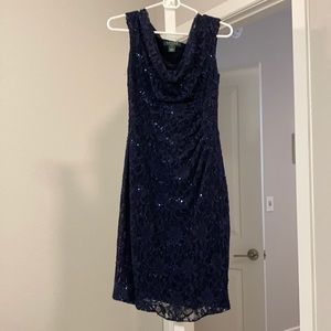 Navy Ralph Lauren Dress, lace with sequins